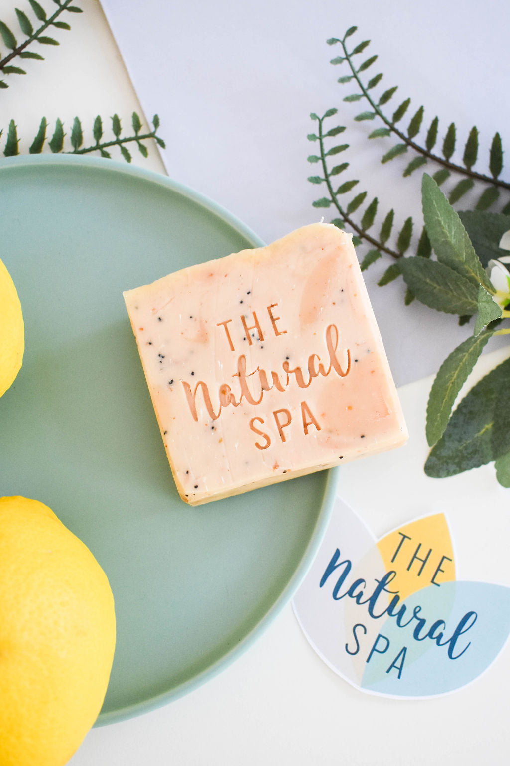 Lemon Sorbet Soap Bar | Lemon, Lemongrass & Poppy Seed Natural Handcrafted Soap | Vegan, Plastic-Free Skincare | 3 Styles Available