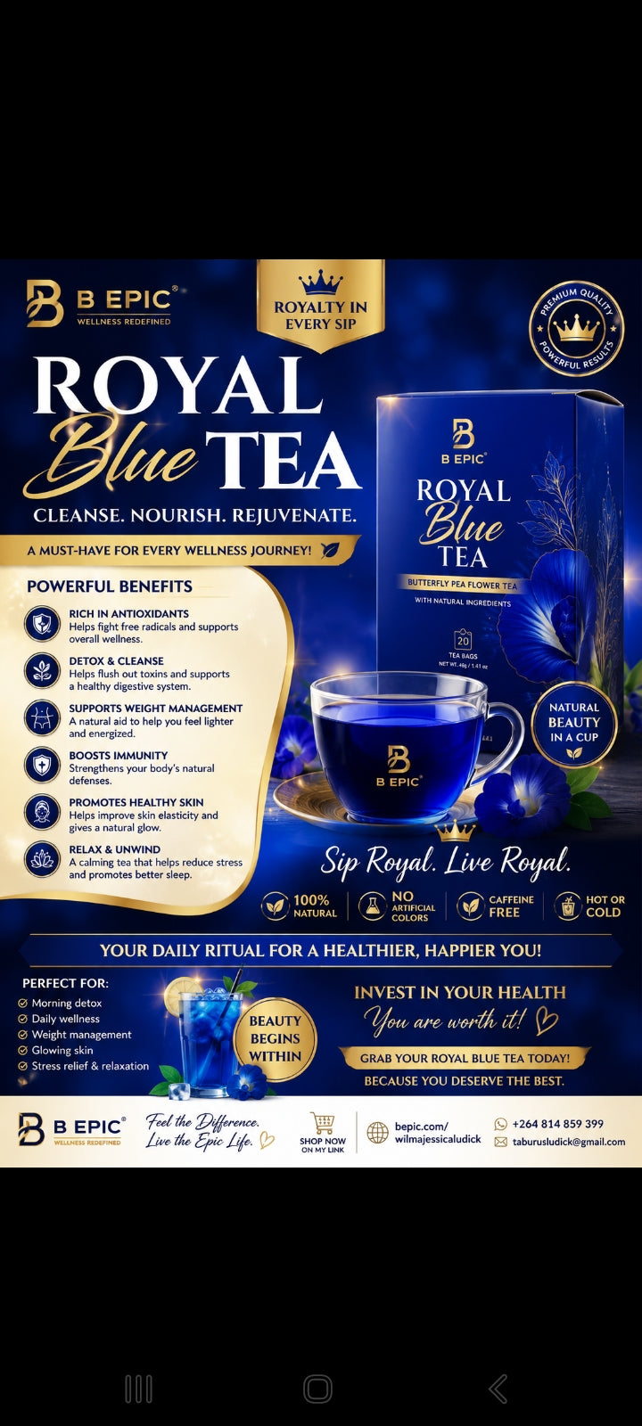 Royal Blue Tea